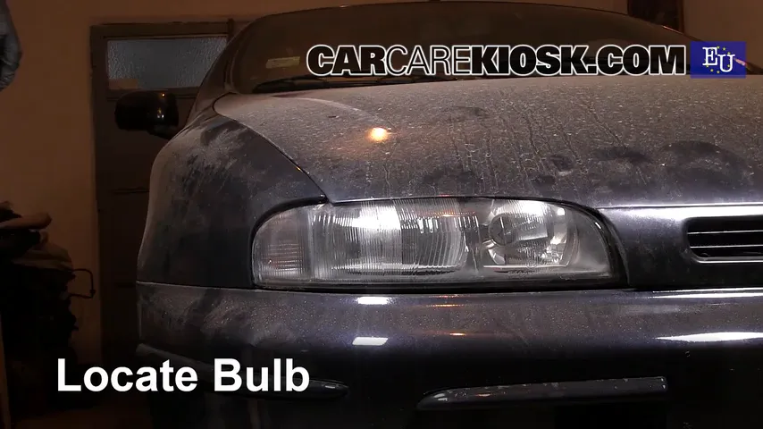 1996 Fiat Bravo SX 1.4L 4 Cyl. Lights Highbeam (replace bulb)
